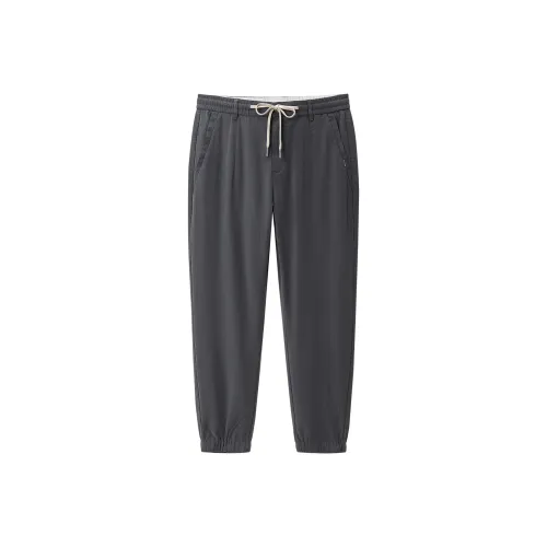 HLA Casual Pants Men Medium Gray D7