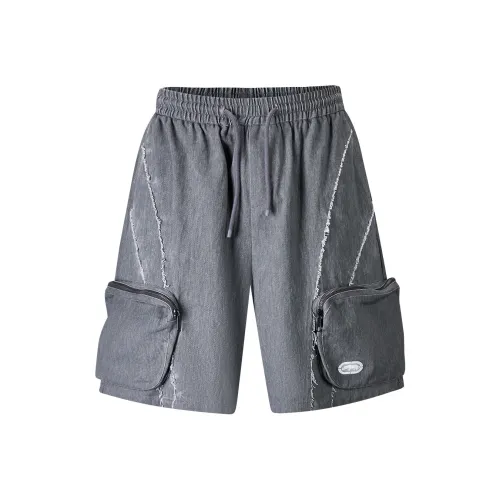 ECKO Denim Shorts Unisex Heather Gray