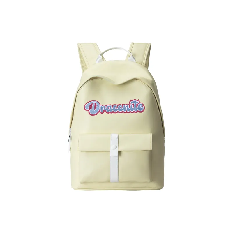 DRACONITE PU Student Backpack Regular Unisex Black-47
