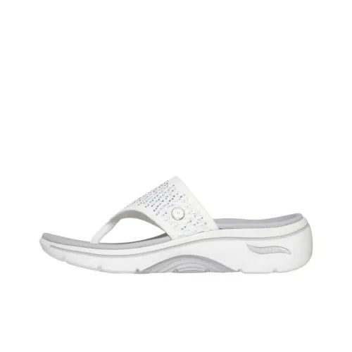 Skechers GO Walk Arch Fit 2.0 Flip Flops Women's Silver