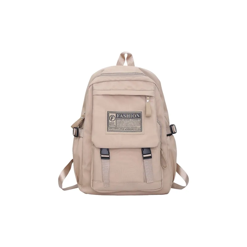 MOK Nylon Backpack Regular Unisex White/Black/Burgundy/Khaki-16