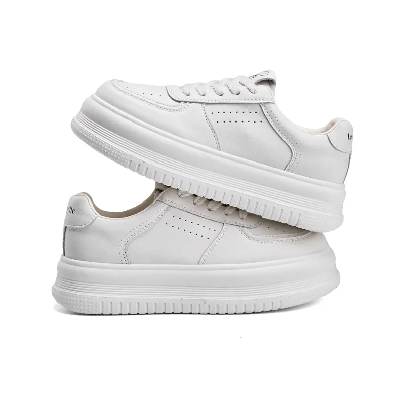 La Chapelle Cushioning, Slip Resistant, And Abrasion Resistant Low Top Skateboard Shoes Women's Beige-4