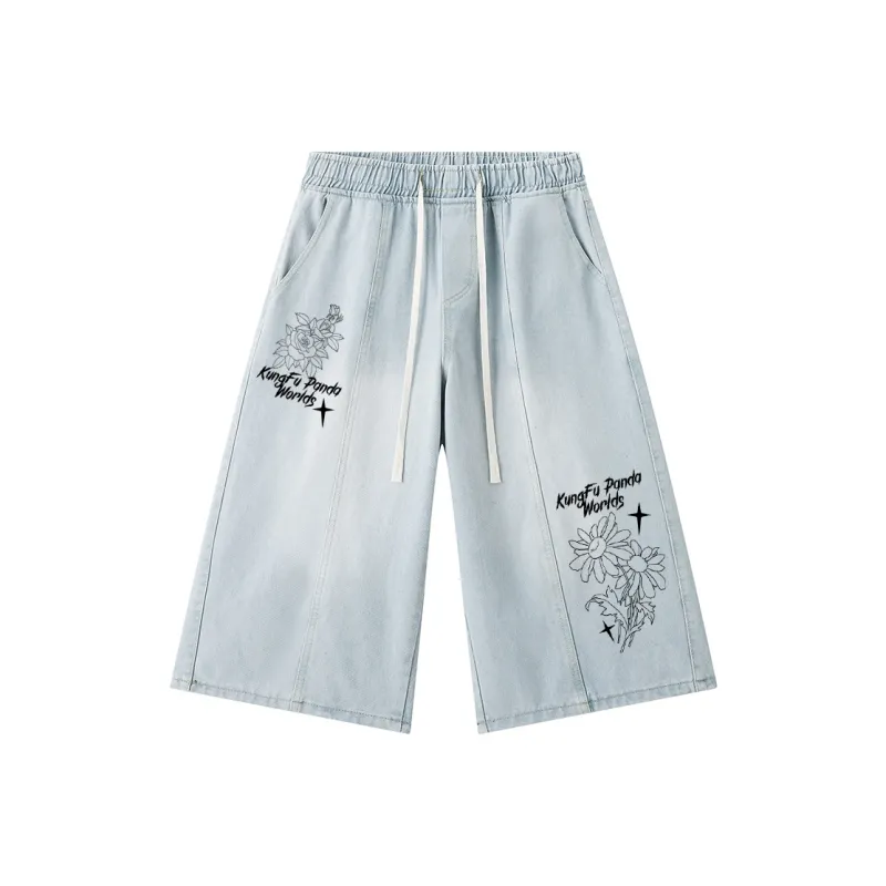 Kung Fu Panda Denim Shorts Unisex-0