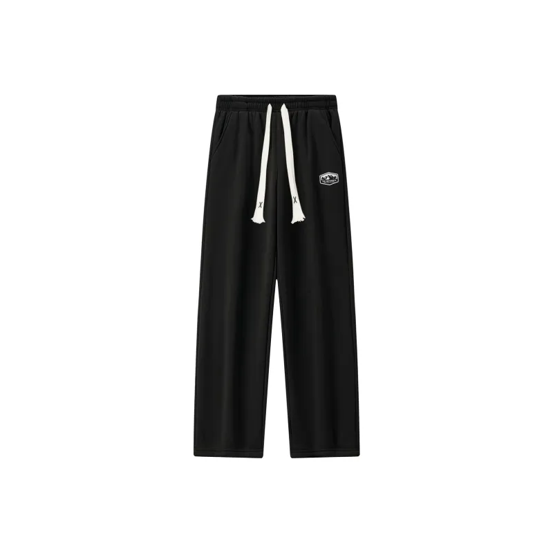 Small Columns Under The Sea Casual Pants Unisex Light Gray-0