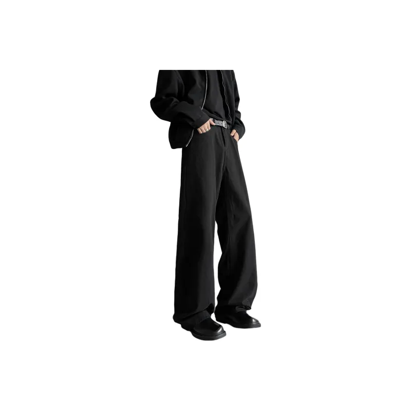 NEVER RULE Casual Pants Unisex Coffee-4