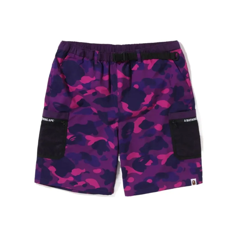 A BATHING APE Color Camo Mesh Pocket Shorts SS22-2