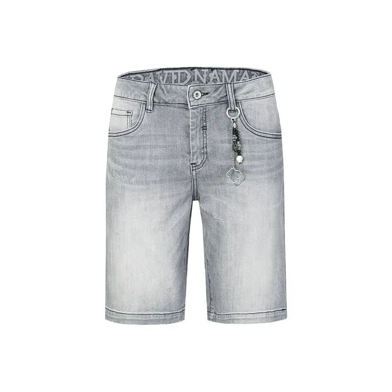 DAVID NAMAN Casual Shorts Men Gray-0