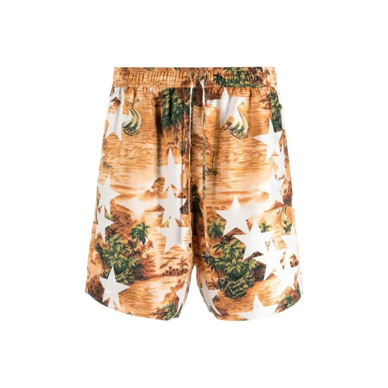 AMIRI Casual Shorts Men Orange-0
