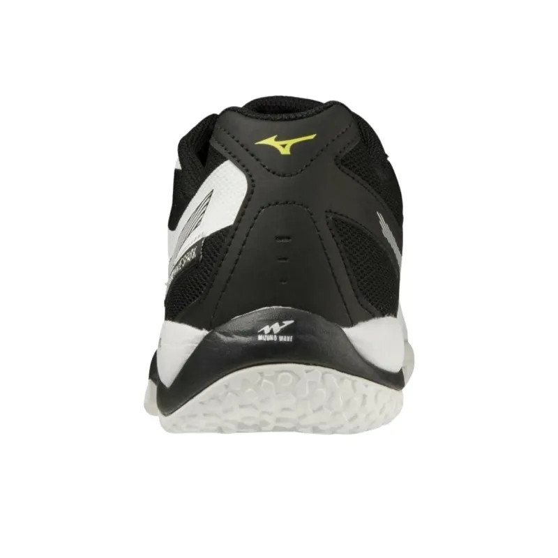 Mizuno Court Anti Slip Wear Resistant Low Top Tennis Shoes Unisex White Black-2