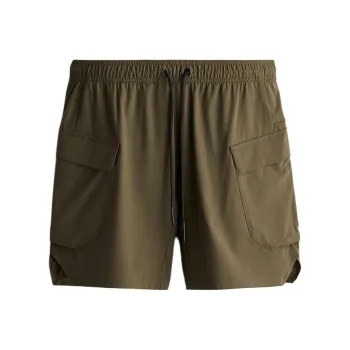 H&M Cargo Shorts Men Dark Khaki Green