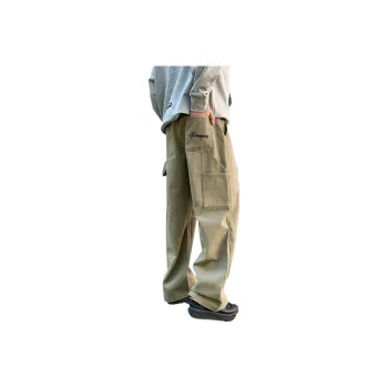 404MOB GANG Casual Pants Unisex Khaki