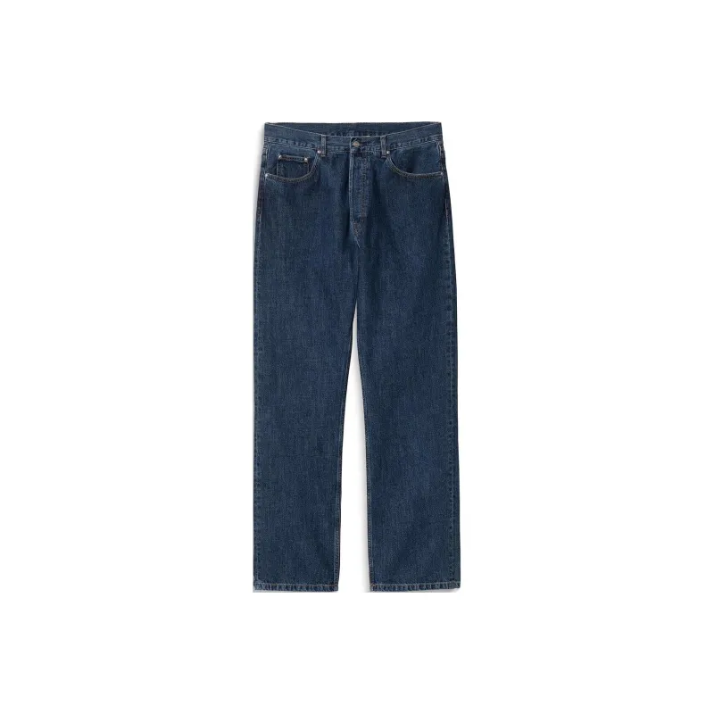 Carhartt WIP Logo Patch Straight Leg Jeans-0