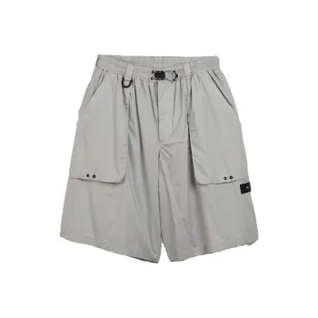 Y 3 Casual Shorts Men Silver