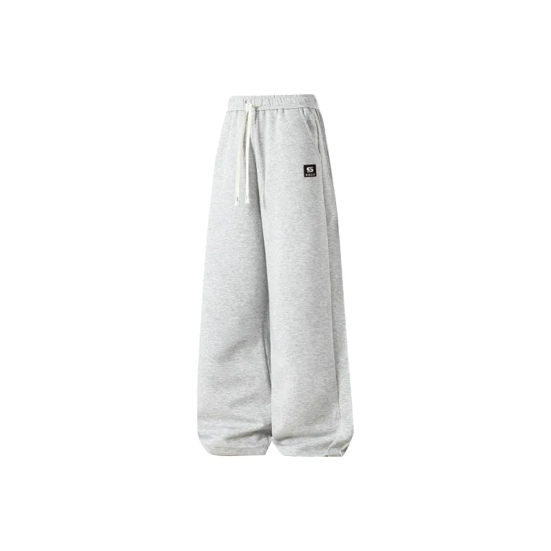 USUX Casual Pants Unisex Light Gray-0
