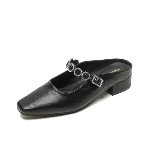 City Camel Rubber Sole Slip Resistant Closed Toe Slippers Women's