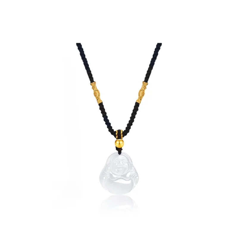 HAPPY BEAN Chalcedony Necklaces Unisex-0