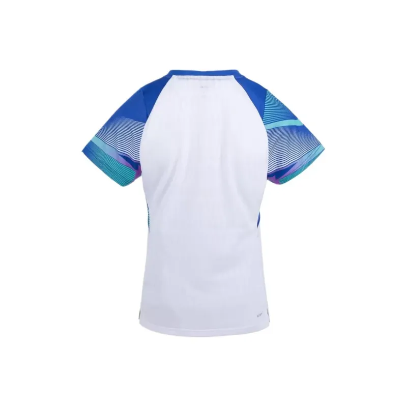 LiNing T Shirt Women's White Blue-1