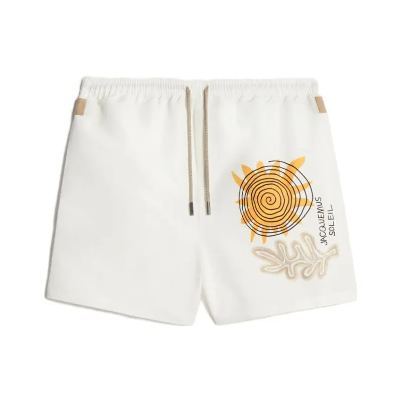 Jacquemus X Saks Co-branded SS23 Swimming Shorts Men Beige-0