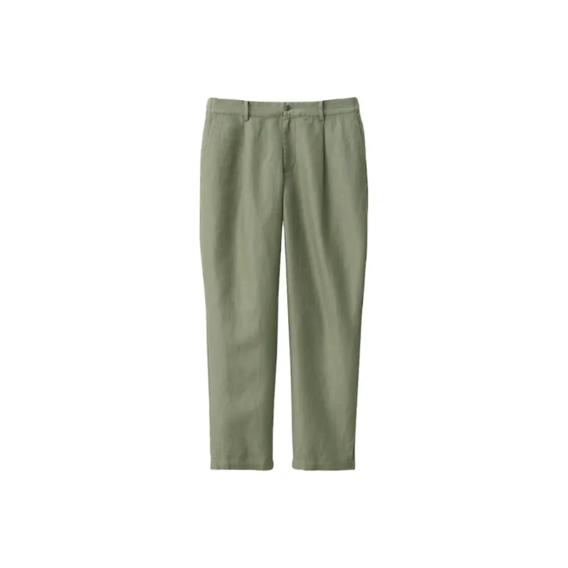 MUJI Hemp Collection Casual Pants Men-2
