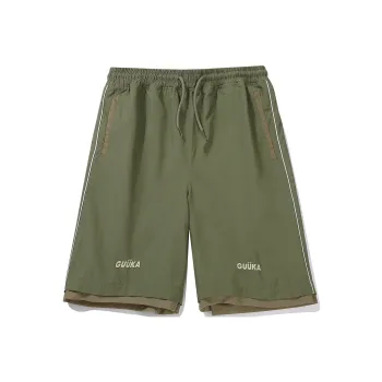 Guuka Casual Shorts Men Army Green