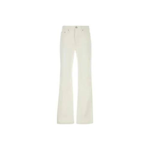 AMIPARIS Paris High Waist Logo Patch Jeans