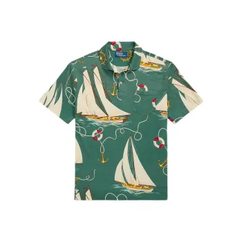 Polo Ralph Lauren Polo Shirt Men's Rudder Anchor Print