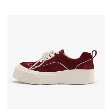 Le Saunda Height Increasing Abrasion Resistant Cushioning Low Top Skateboard Shoes Women's