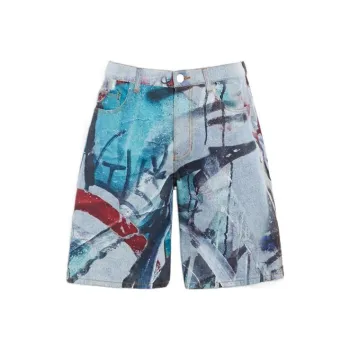 COACH Casual Shorts Men Light Blue
