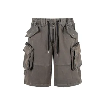 Merge Lab. Cargo Shorts Unisex Washable Mud Gray