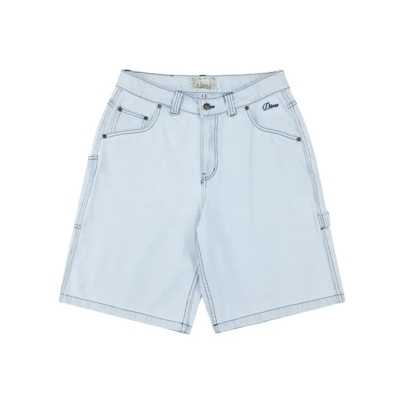 Dime MTL FW24 Denim Shorts Unisex Light Blue-0