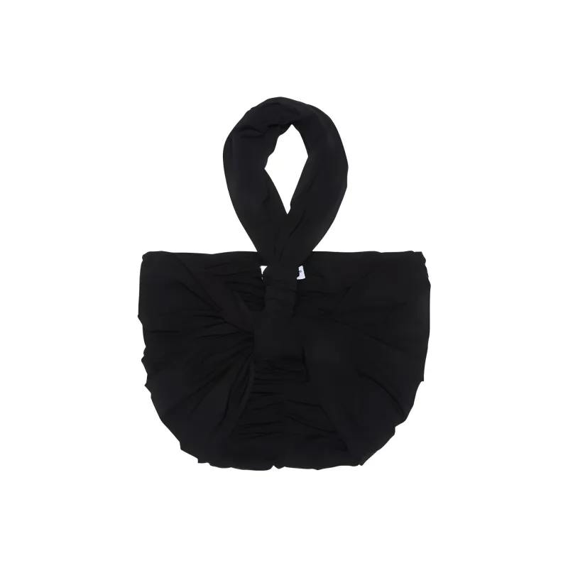 AMBUSH Twist Halterneck Ruched Cropped Top-0