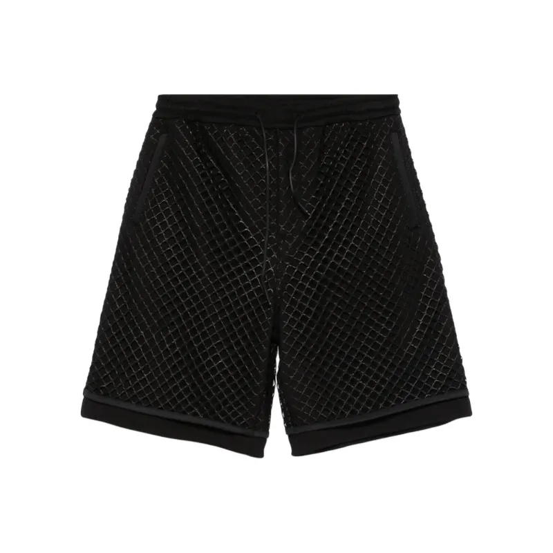 JUUN.J Mesh overlay Bermuda Shorts-0