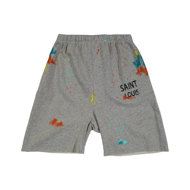 SSSAINT LOUIS Casual Shorts Unisex Gray-0