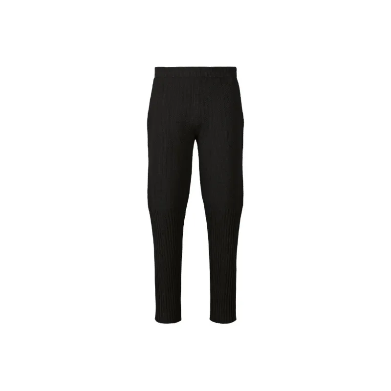 ISSEY MIYAKE Rustic Knit Casual Pants Men's Black-0