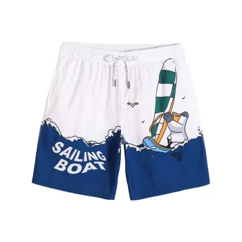 GAILANG Beach Shorts Men White