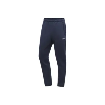 LINING Sports Pants Men Heather Gray Deep Ocean Blue