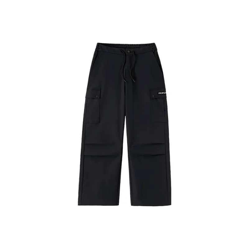 QIE Casual Pants Unisex Phantom Black-0