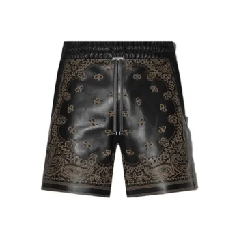 AMIRI Leather Bandana Short