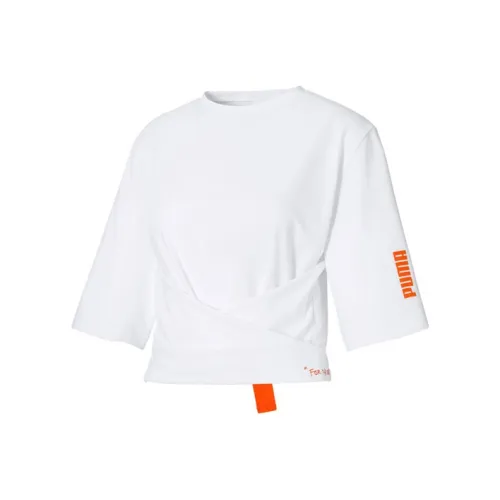 PUMA Rosewater Tops Women's White