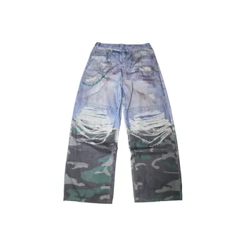 Tre Club Jeans Unisex Camouflage Blue