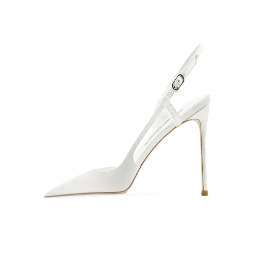 Ganxiaojie Slim Heel High Heels Women's White