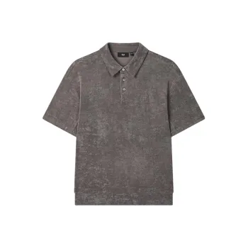 FILA MILANO Collection Sport Polo Shirt Men's Leather Brown