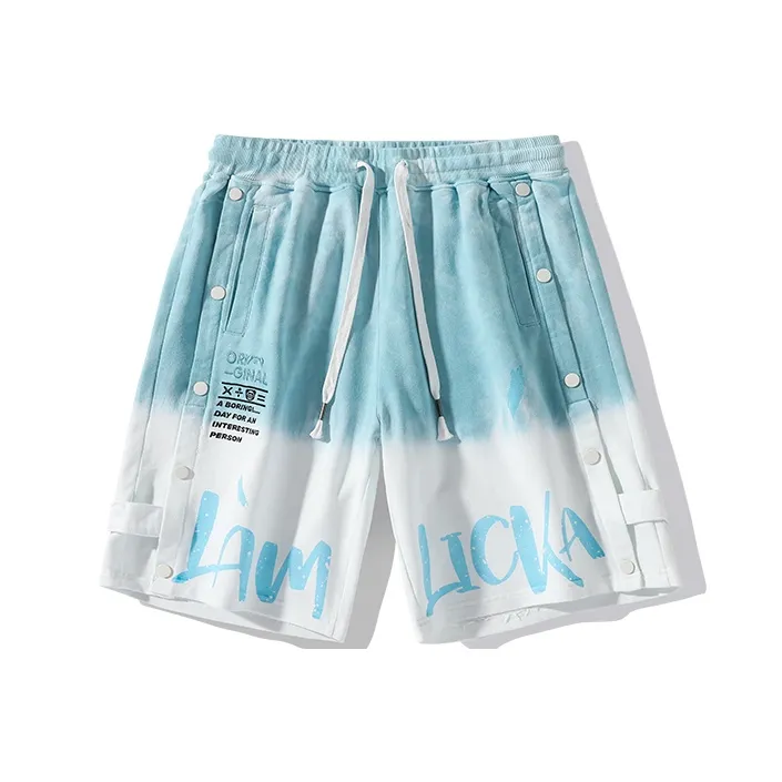 LAMLICKA Loose Fit Shorts Unisex Blue-0