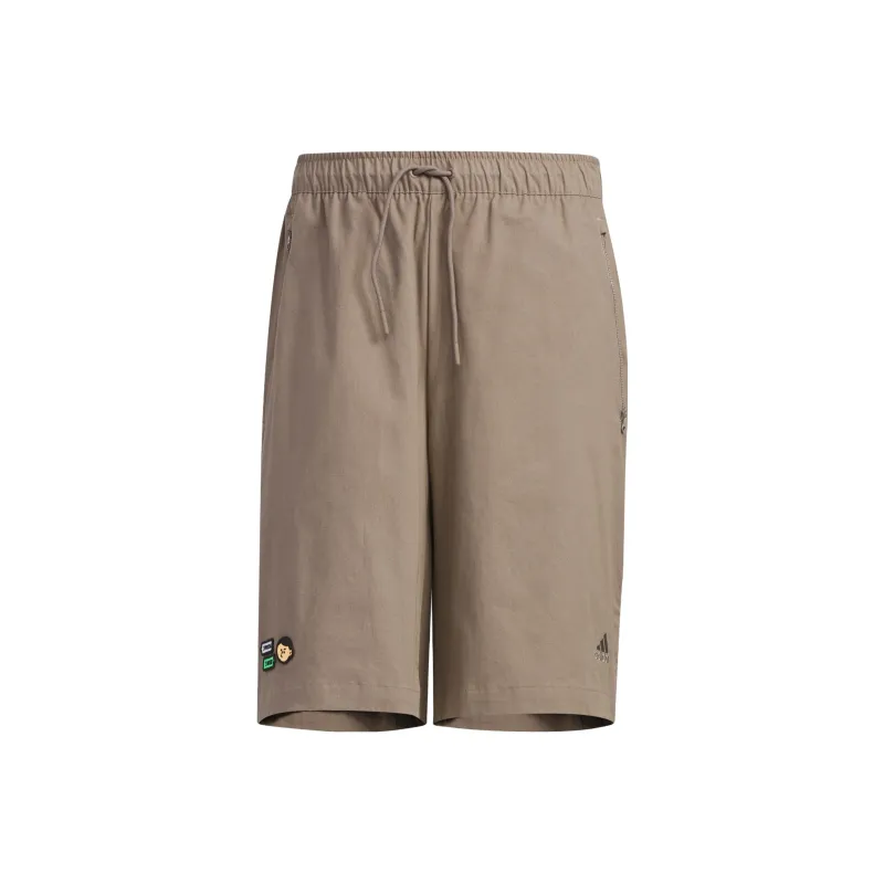 Adidas x SEEBIN SS23 Casual Shorts Men's Light Gray Brown-0