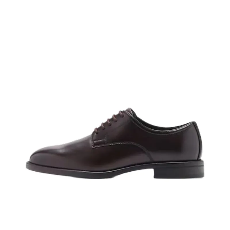 MANGO Dress Shoes Men Low Top Brown-0