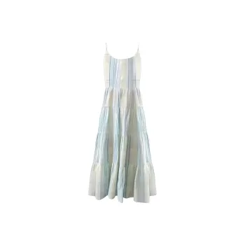 Mu Xiao Xin Slip Dress Women's Plaid
