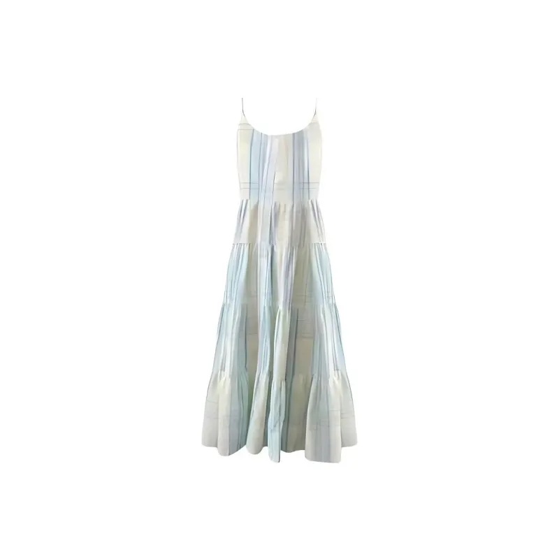 Mu Xiao Xin Slip Dress Women's Plaid-0