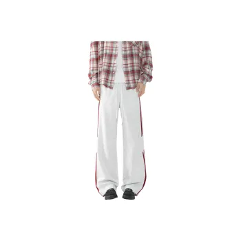 Fakeyoung Casual Pants Unisex White Heather Gray
