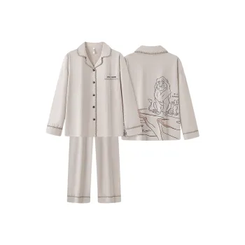 Gongdie x Disney Pajama Set Unisex Light Khaki