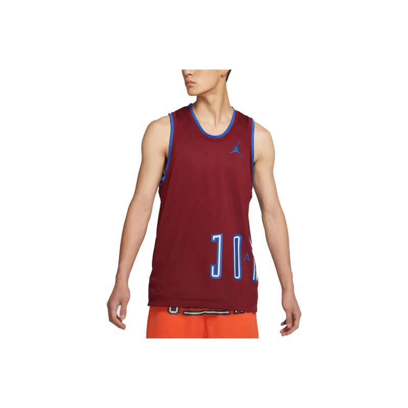 Jordan Basketball Jerseys Men's Burgundy-0